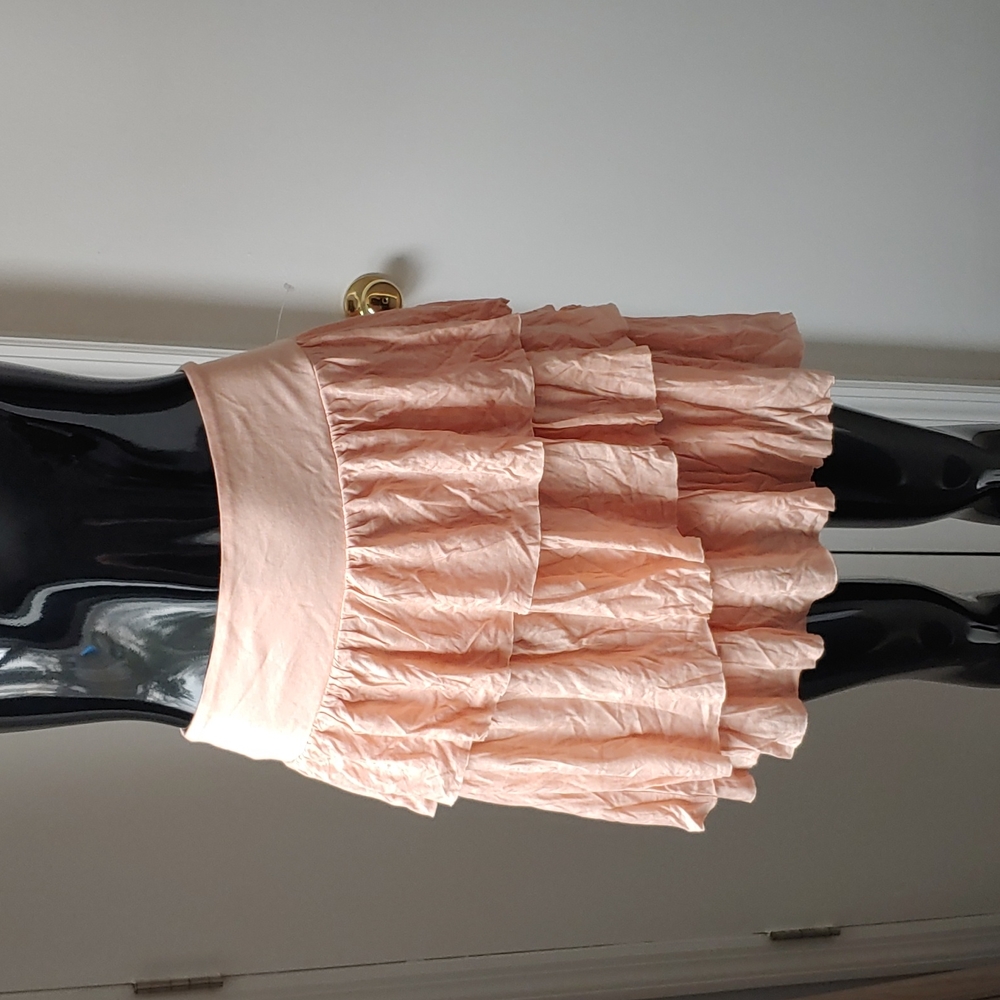 Banana Republic pink ruffled skirt